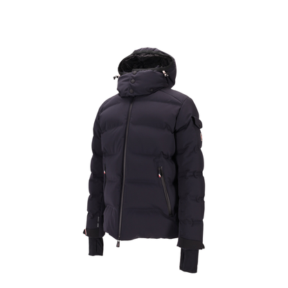 Navy Blue Montgetech Hooded Down Ski Jacket - Image 3