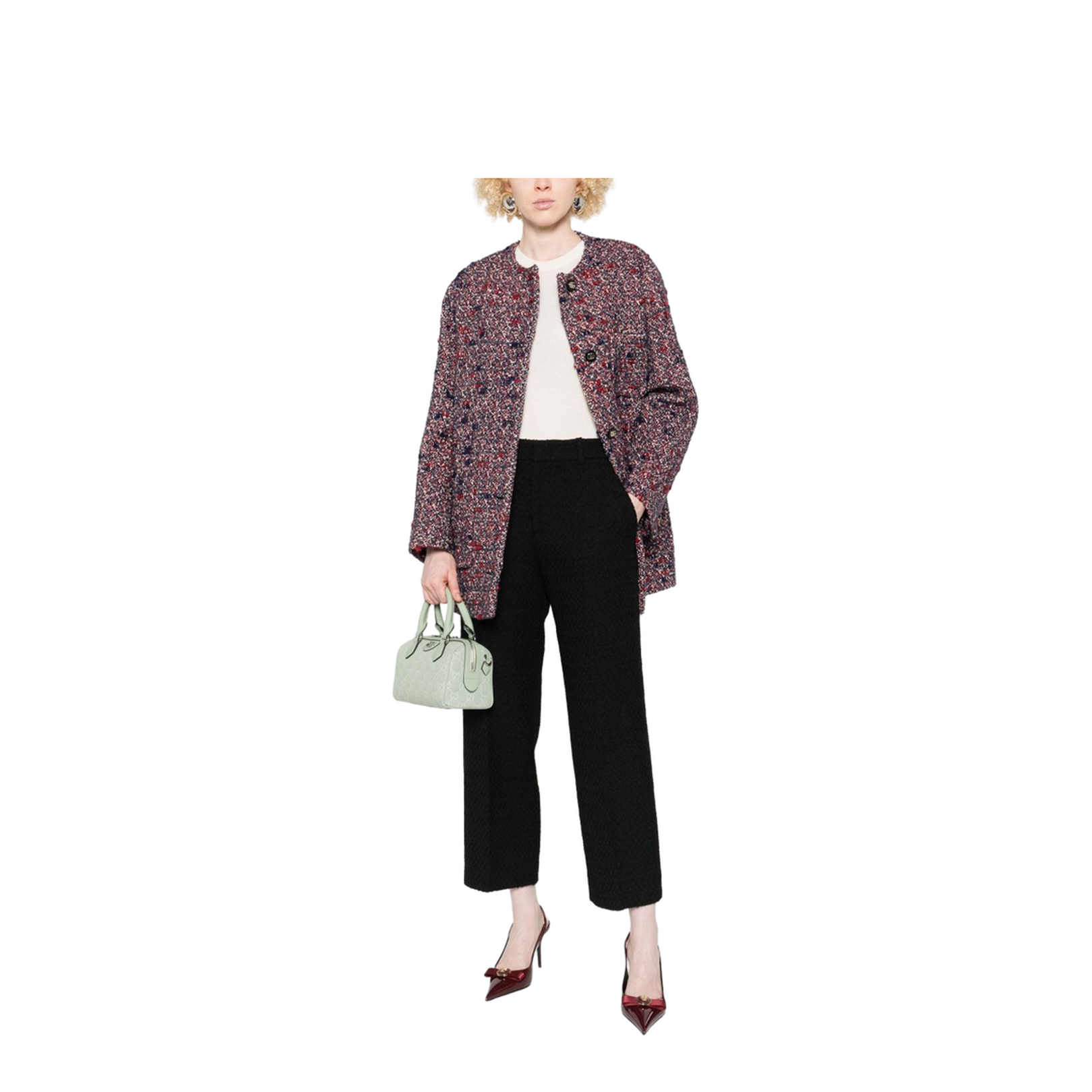 Wool Tweed Trousers - Image 5