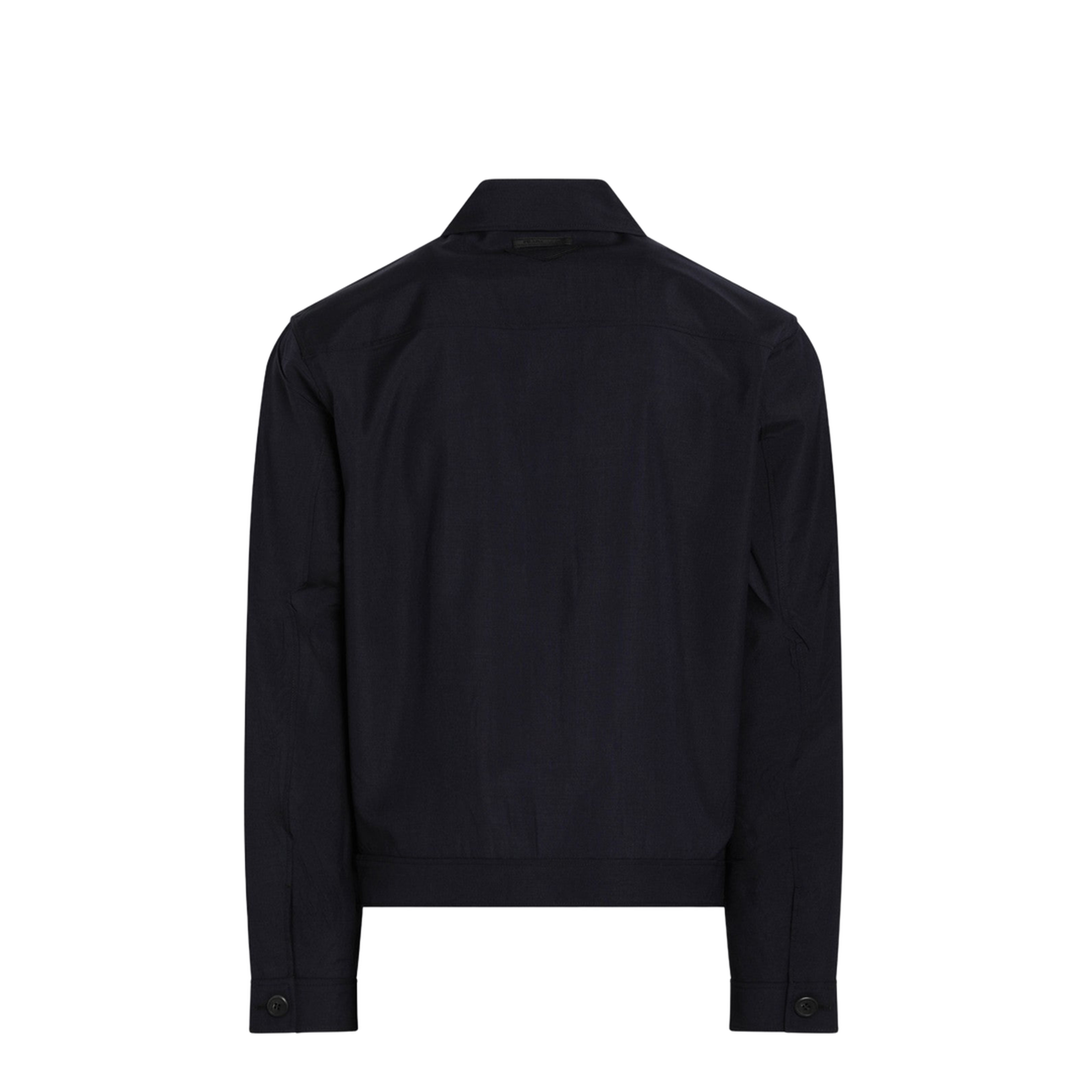 Blue Wool and Mohair Jacket - Image 2