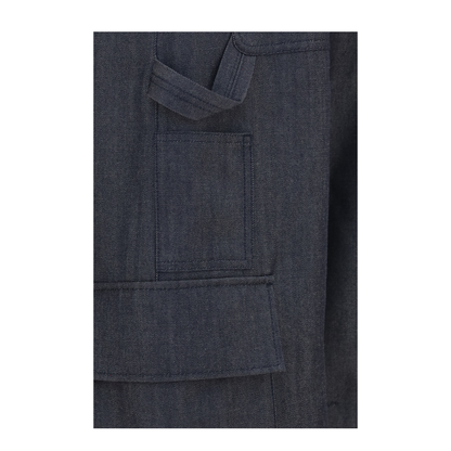 Denim Print Cargo Pants - Image 3