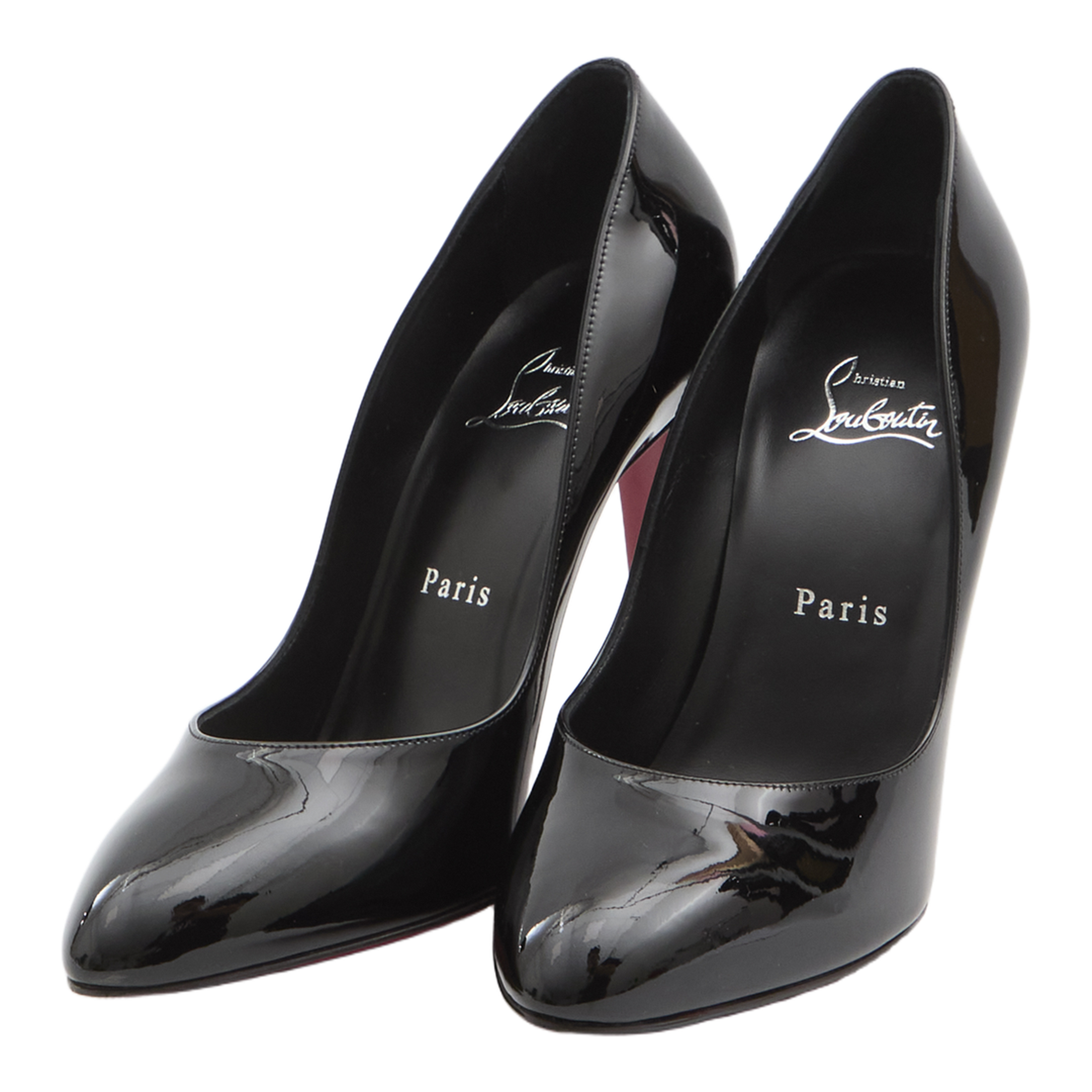 Black Patent Lamb Nappa Leather Pumps - Image 2