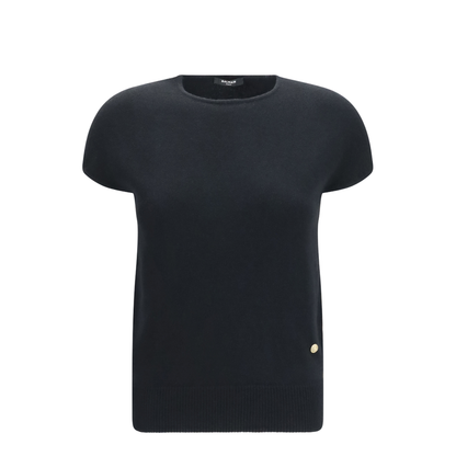 Sleeveless Wool and Cashmere Sweater - Image 1