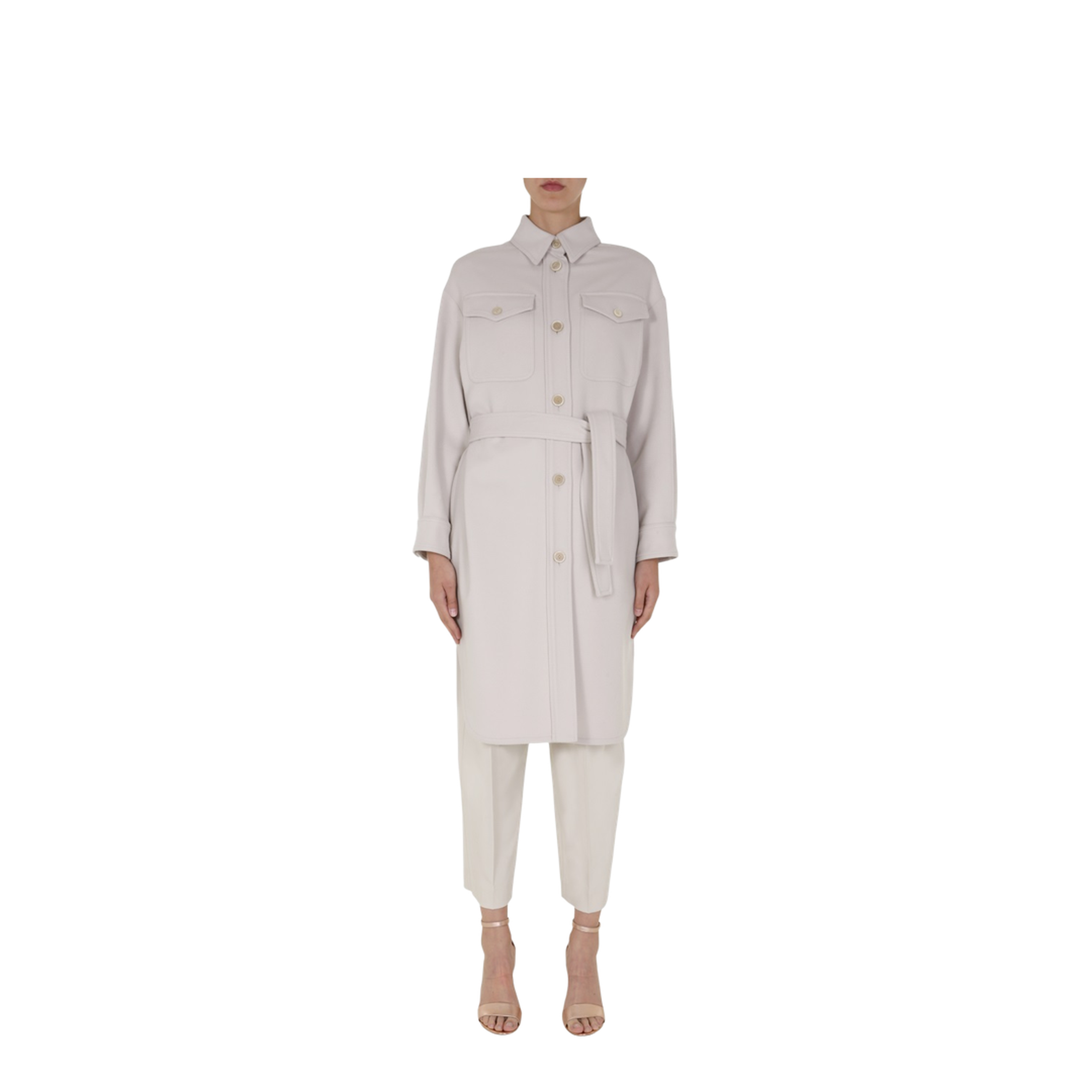 Coat with Belt - Image 1