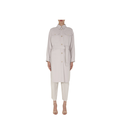 Coat with Belt - Image 1