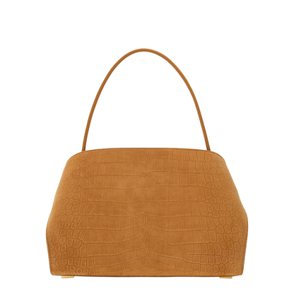 Hug Soft Medium Suede Shoulder Bag - Brown - Image 2