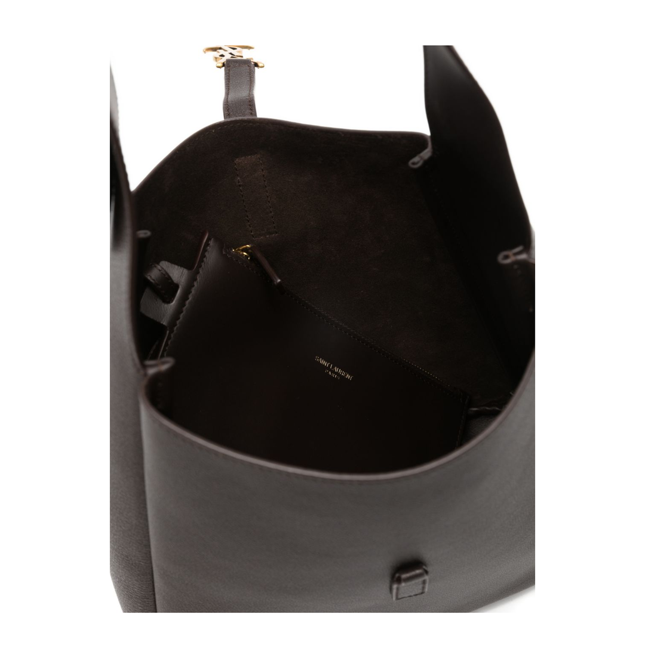 Le 5 À 7 Supple Small Grained Leather Shoulder Bag - Arabica - Image 3