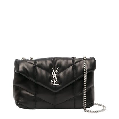 Toy Puffer Lambskin Shoulder Bag - Black - Image 1