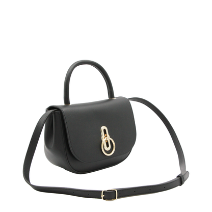 Amberley Small Supple Smooth Leather Top Handle Bag - Black - Image 3