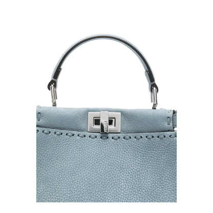 Peekaboo Mini Cuoio Romano Leather Light Blue - Image 2