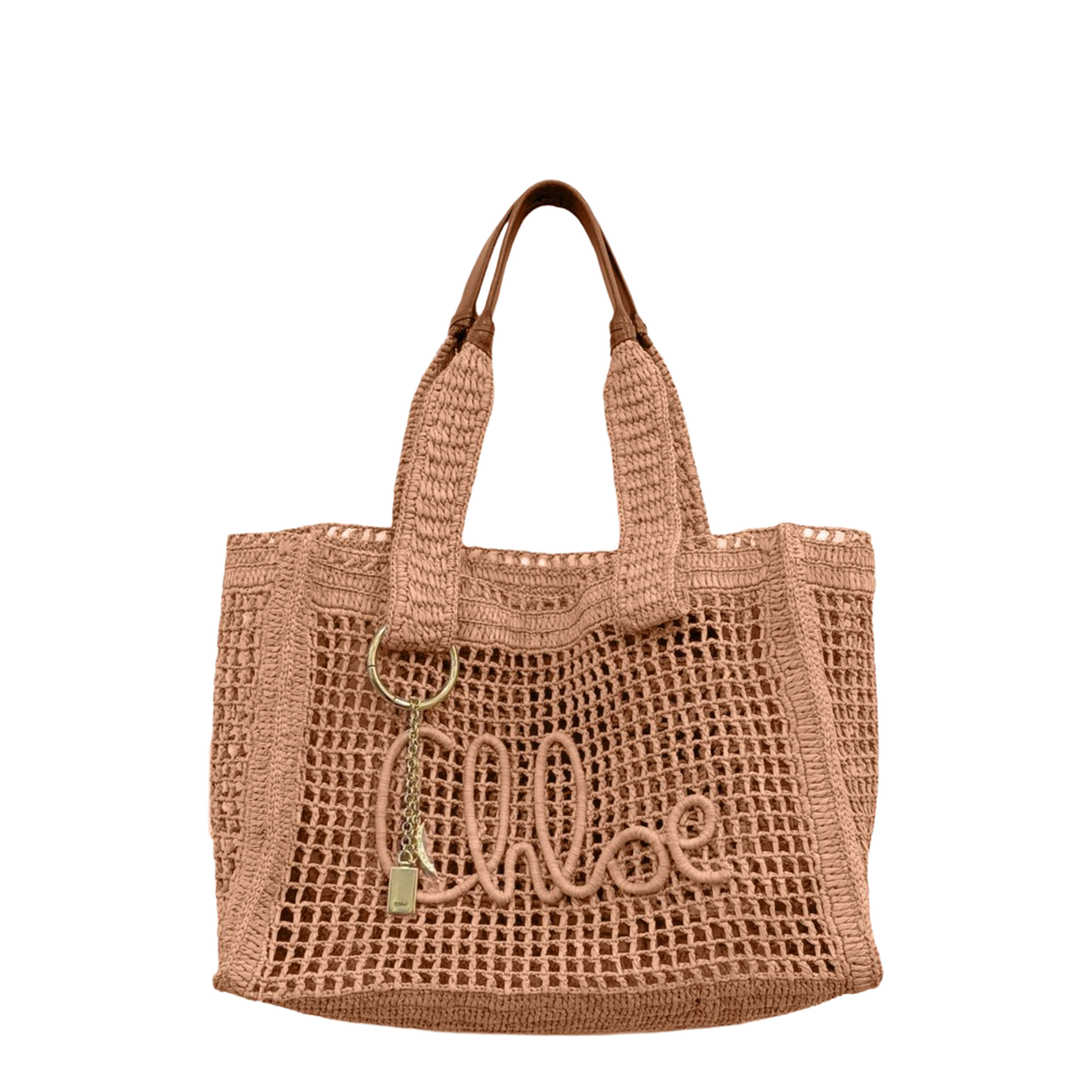 Summer Banana East-West Raffia Tote Bag - Summery Beige - Image 1