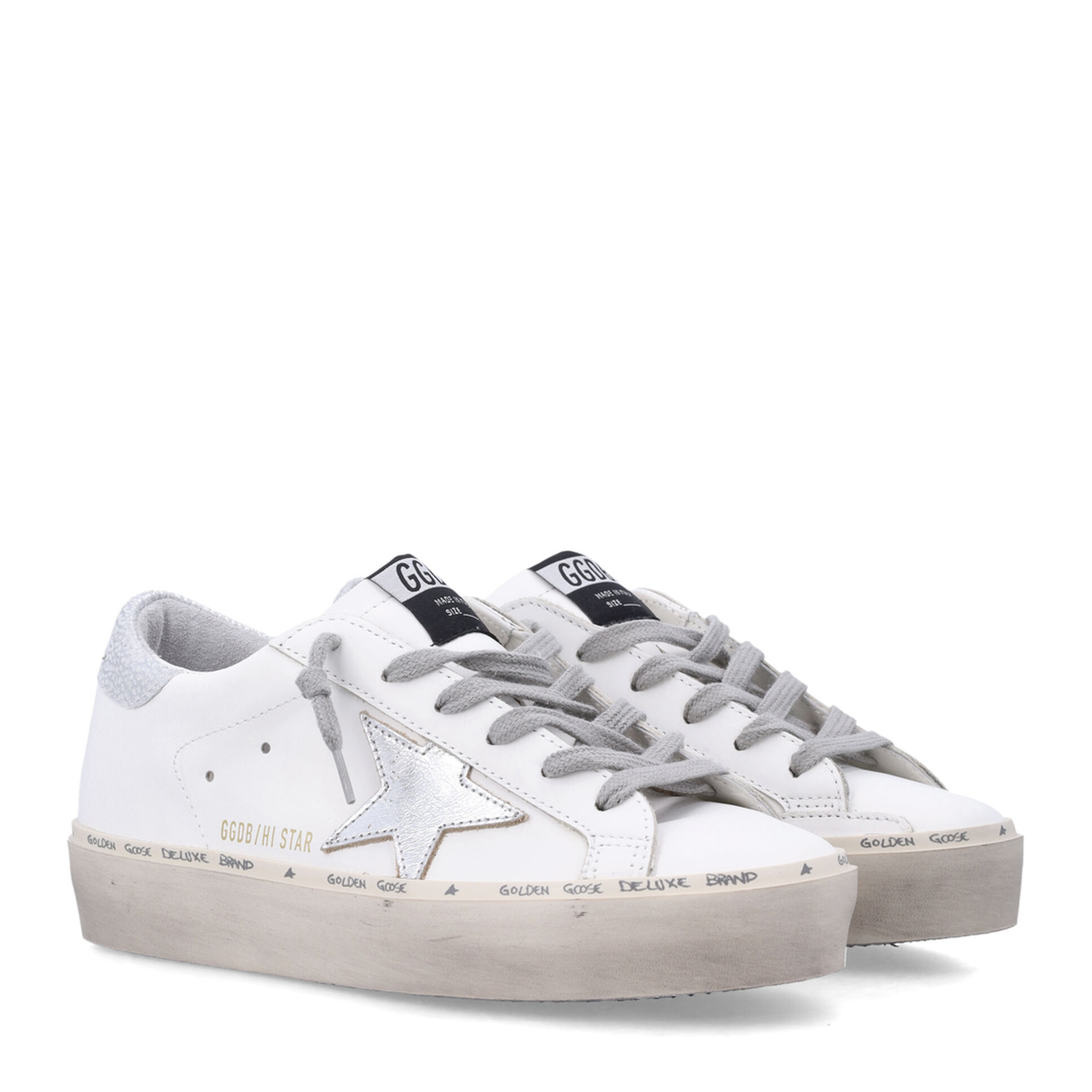 Hi Star Sneakers with Silver Heel Tab - Image 3
