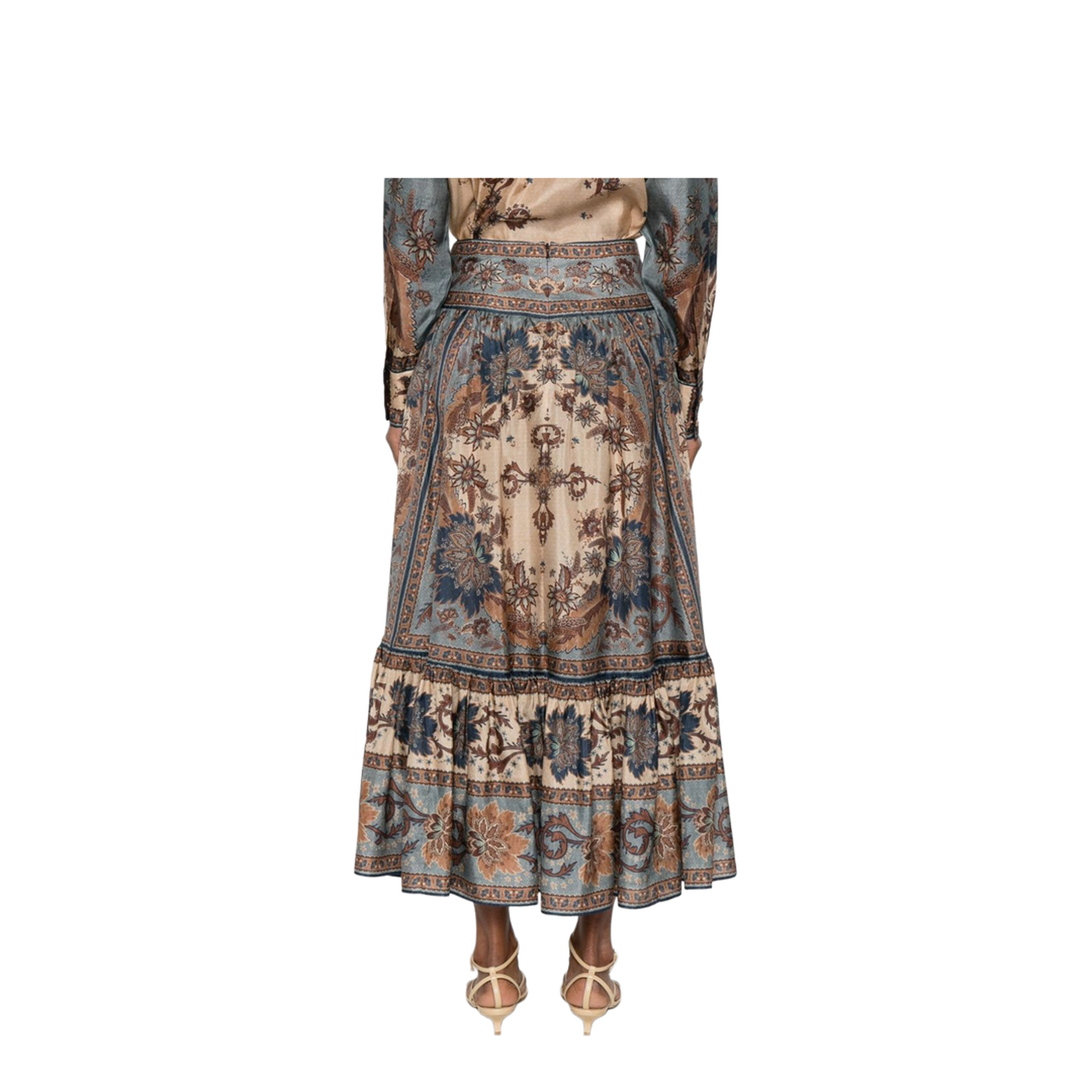 Ascension Printed Silk Skirt - Image 3