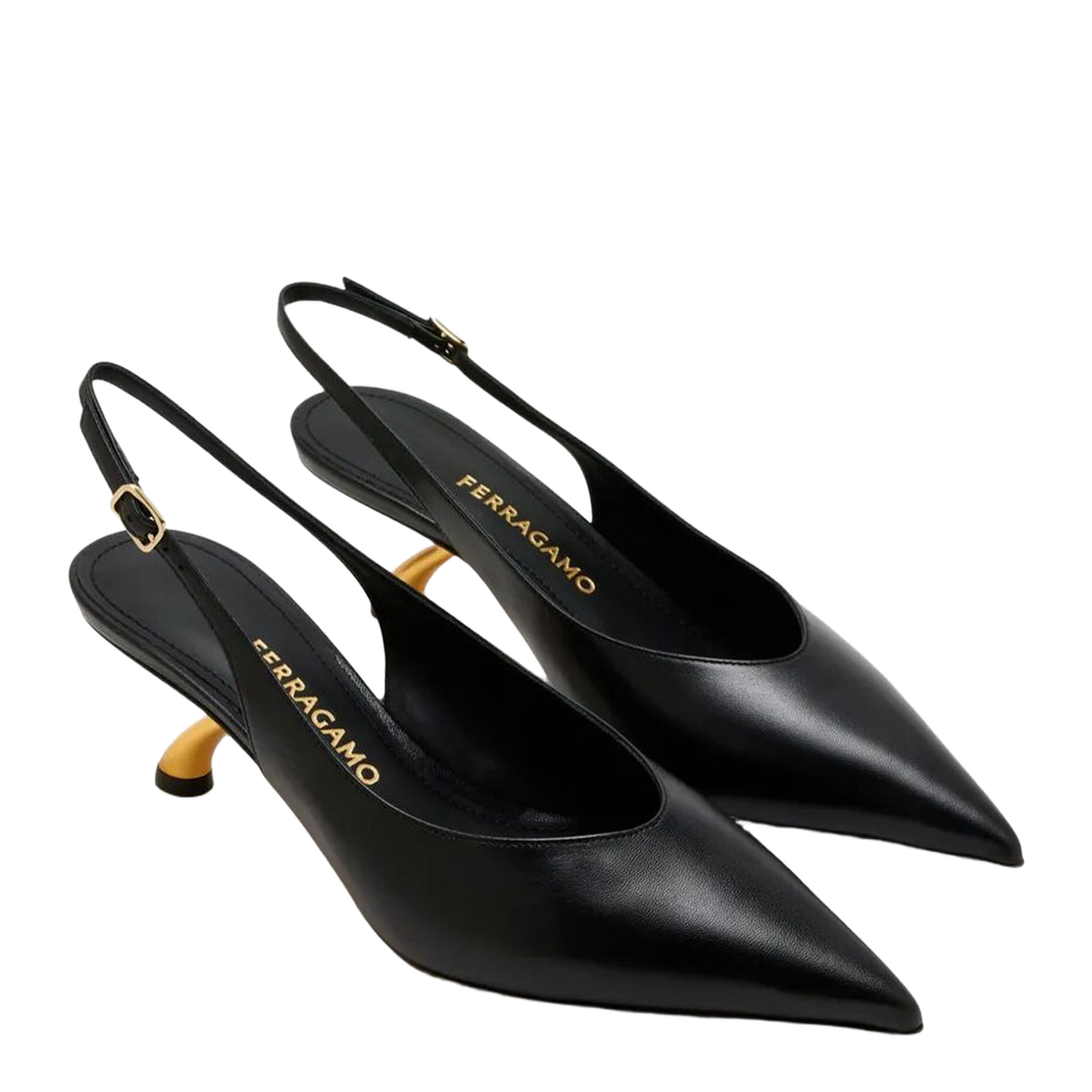 CLEYA 55 S-SHAPED LEATHER SLINGBACK - Image 2