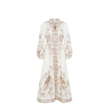 Indra Plunge Midi Dress - Image 2