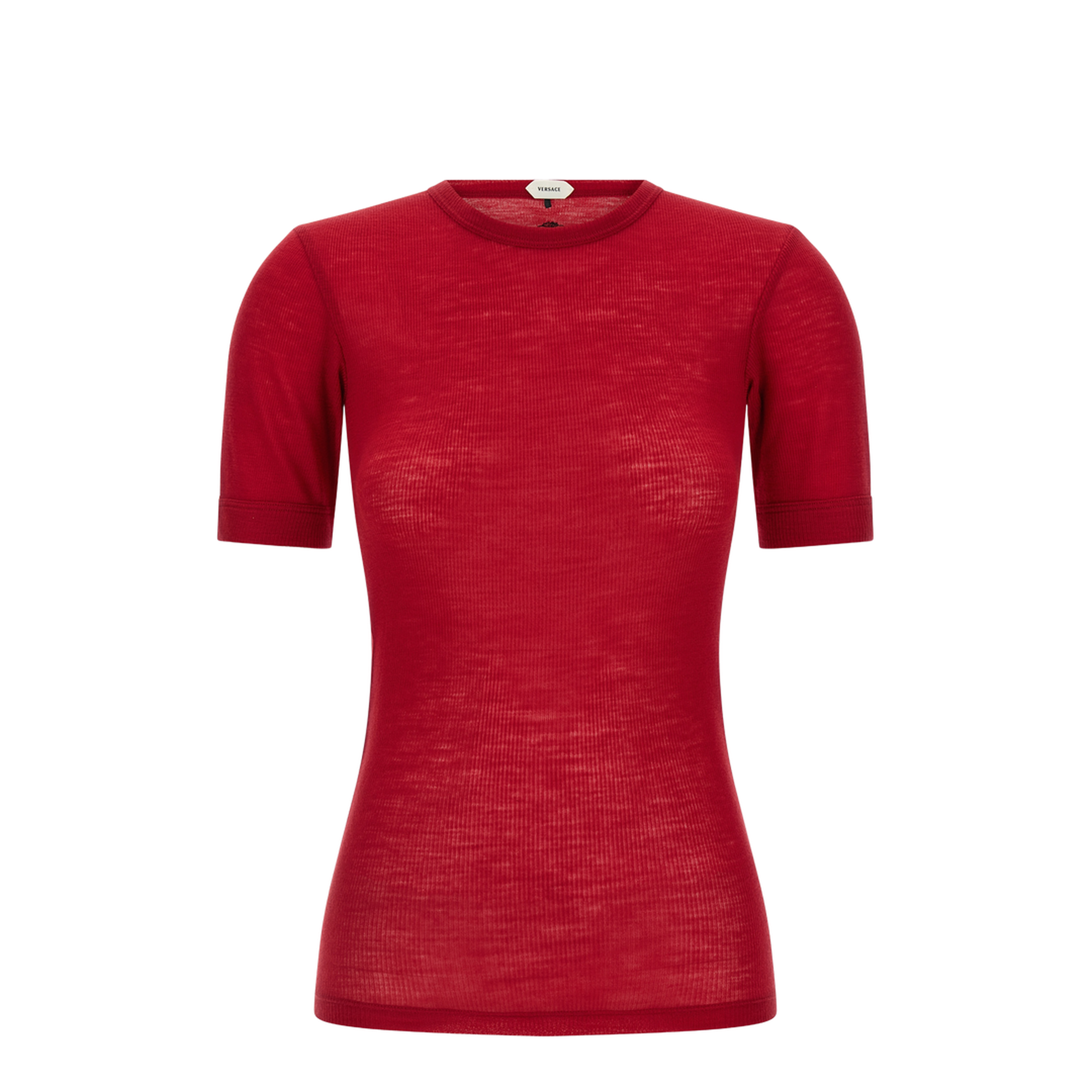 Ribbed Cotton T-Shirt - Image 1
