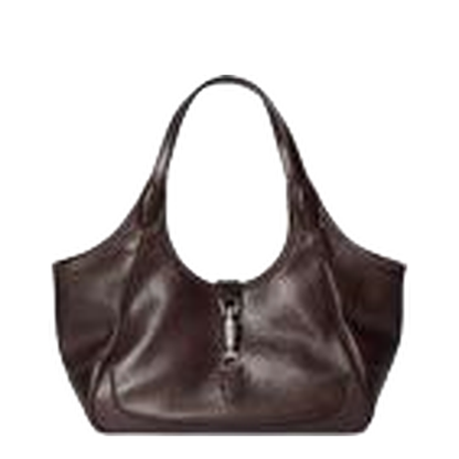 Mercato Small Calf Leather Tote Bag - Dark Brown - Image 1