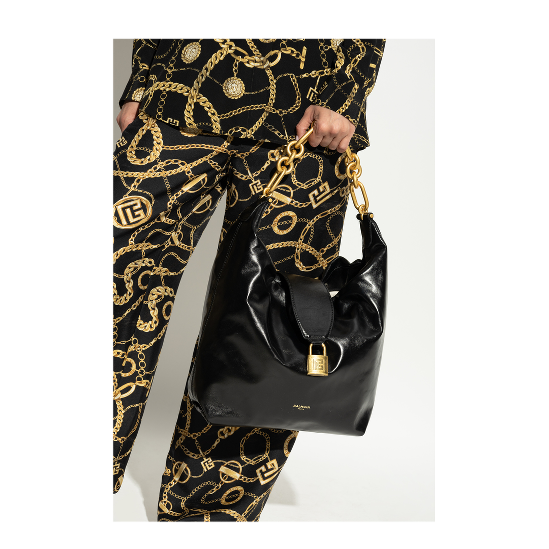 Sync Hobo Bag in Calfskin Leather - Image 3