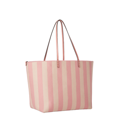 Roll Large Canvas Tote Bags - Pastel pink - Image 2