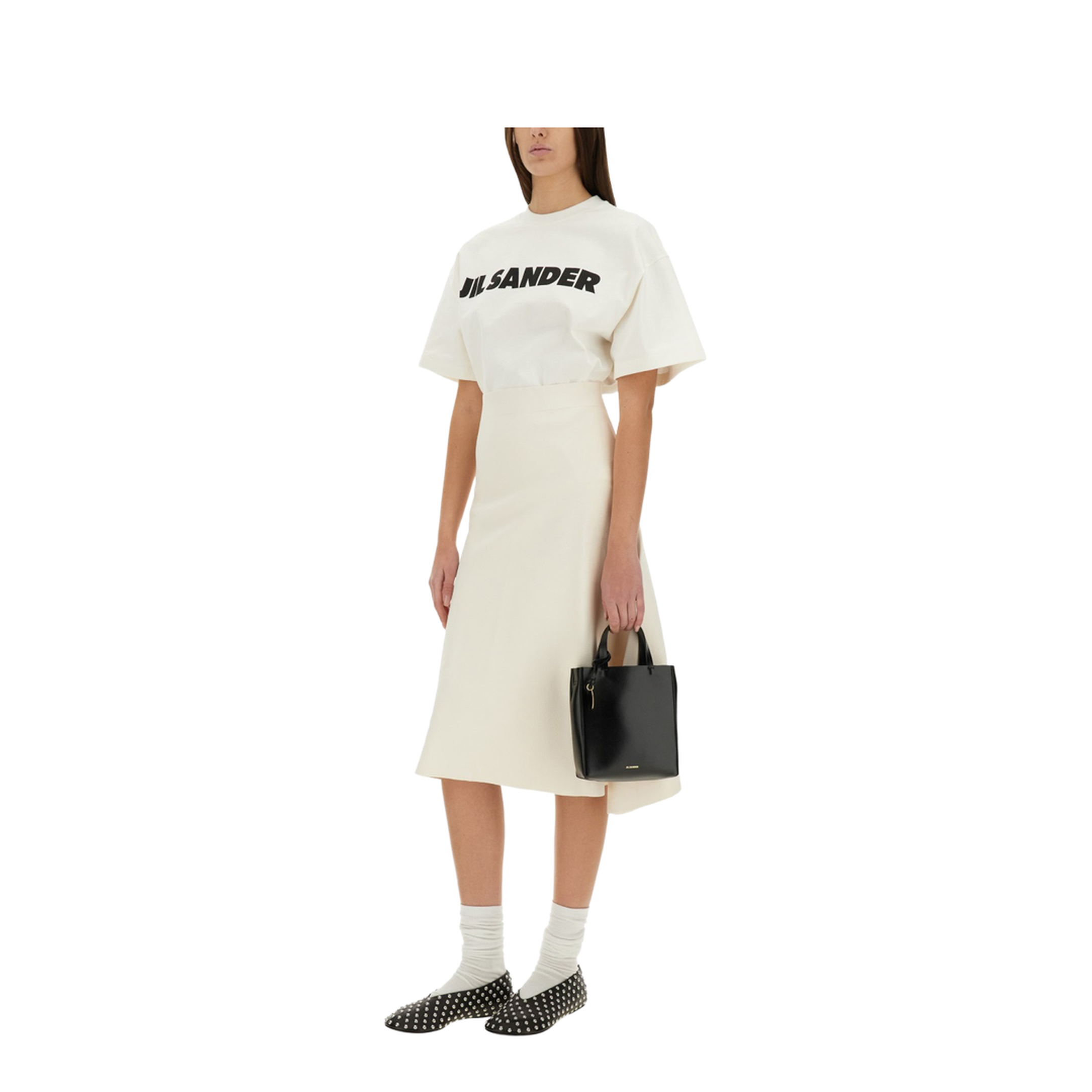White Printed Logo T-Shirt - Image 6