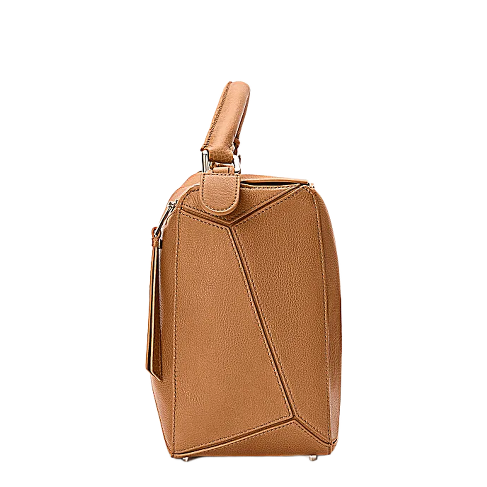 Large Puzzle Bag in Supple Grained Calfskin Brown - Image 3