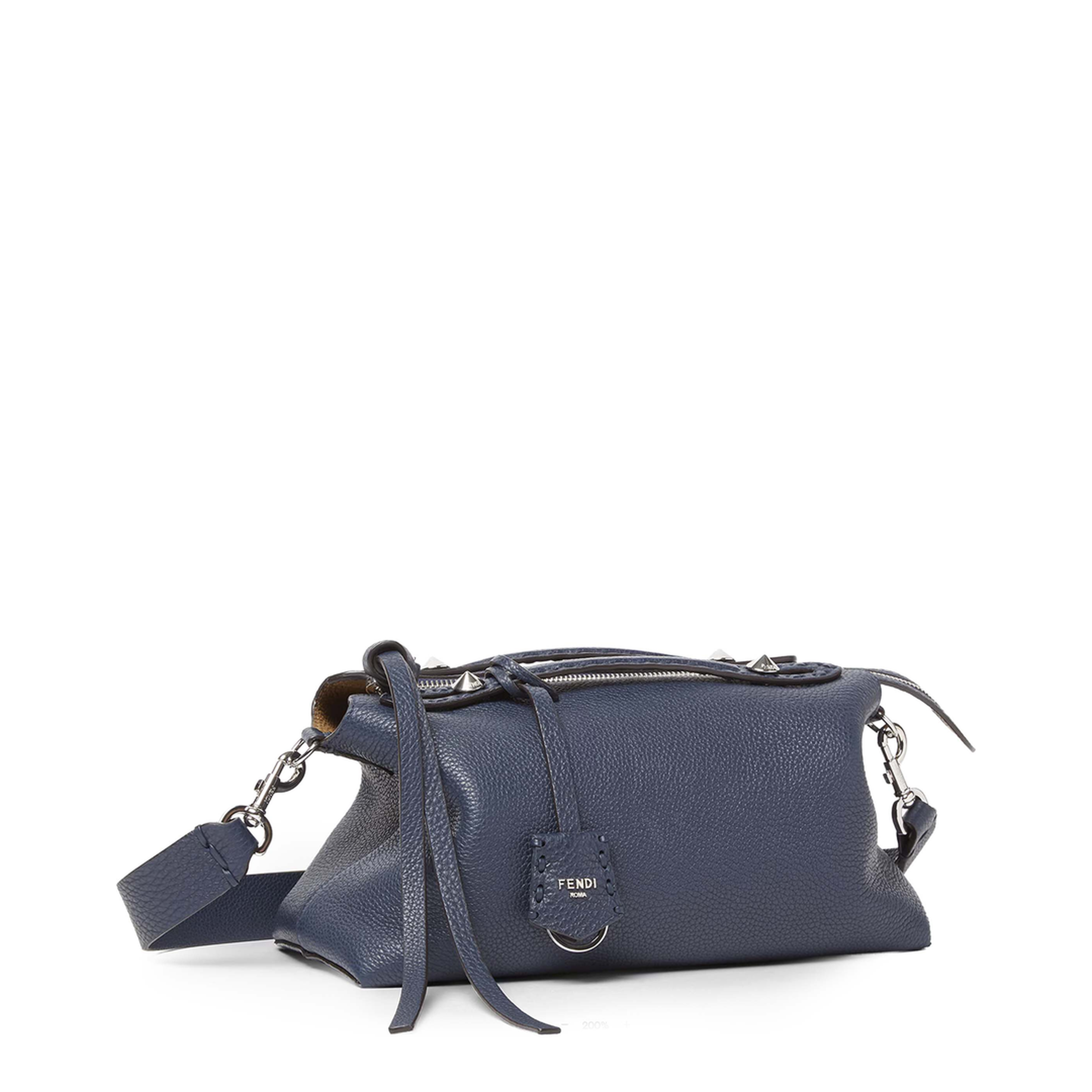 Messenger Bag Leather Deep Blue - Image 2