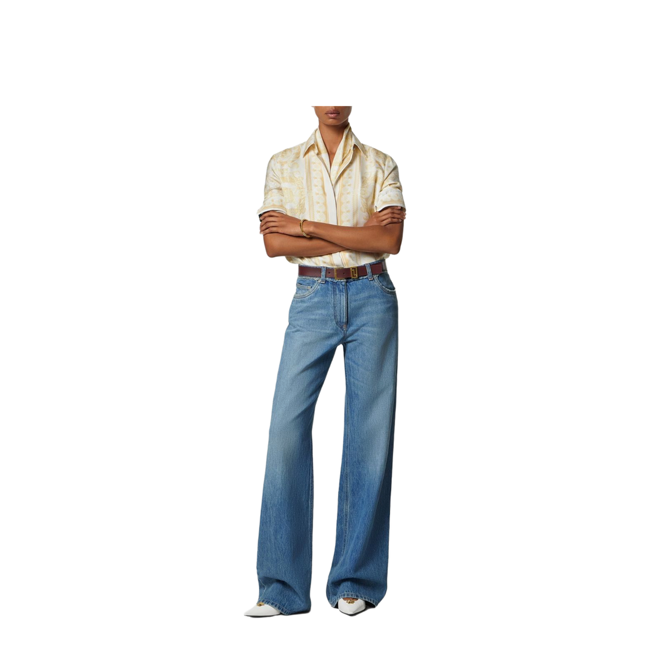 Women's Flared Denim Jeans - Image 3