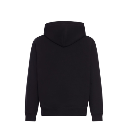 Cotton Jersey Sweatshirt with Print in Black - Image 2