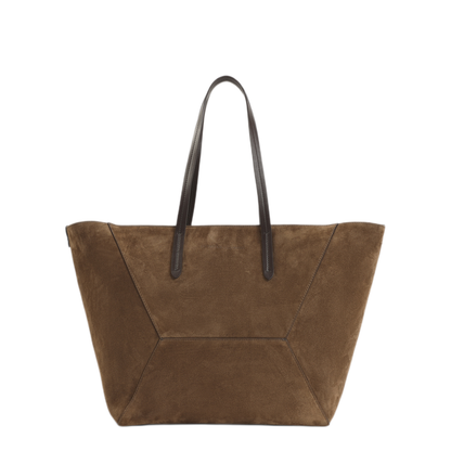 BC Duo Medium Calfskin Tote - Brown Gianduia - Image 1