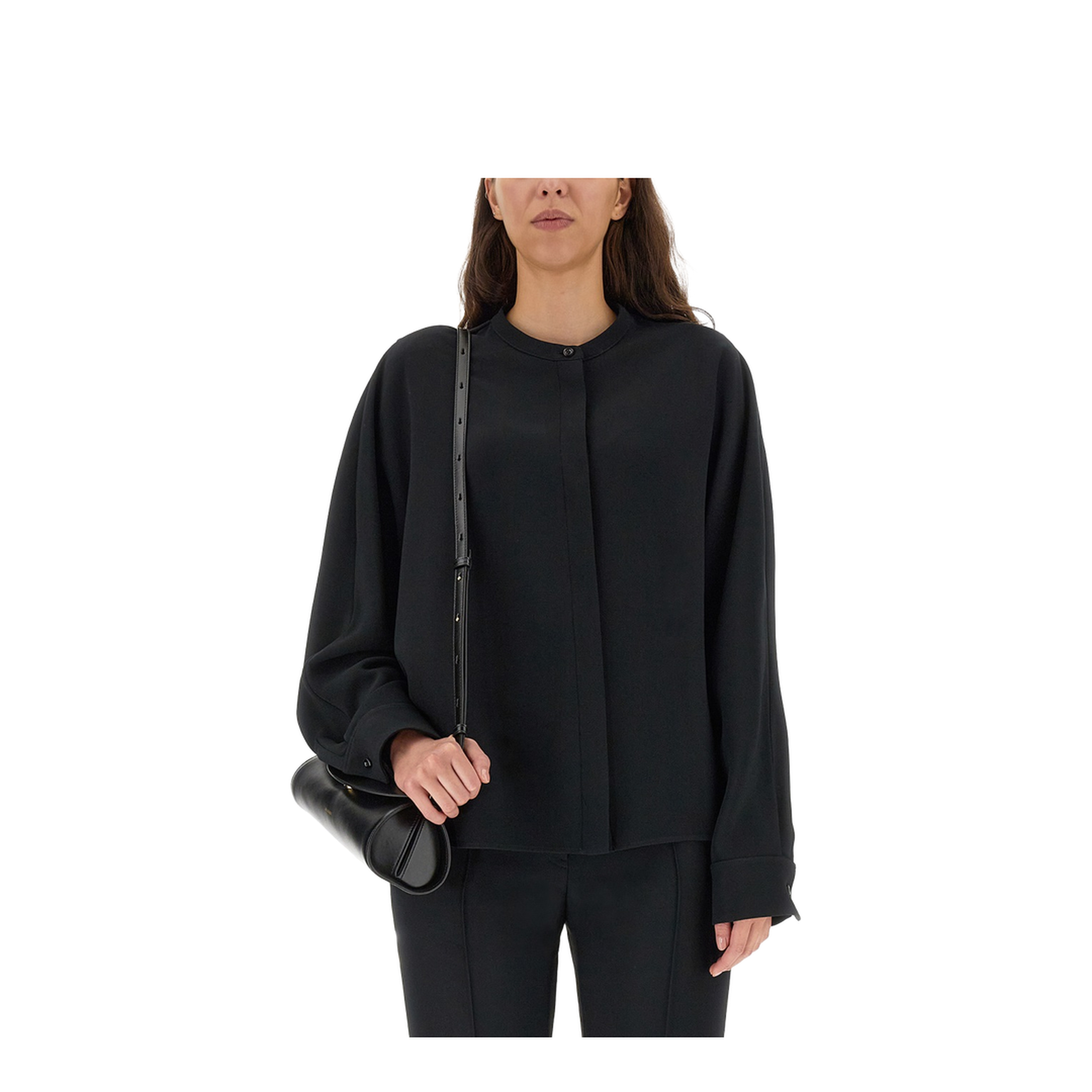 Black Viscose Blend Shirt - Image 3