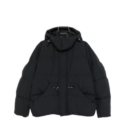 Black Hooded Coat - Image 1