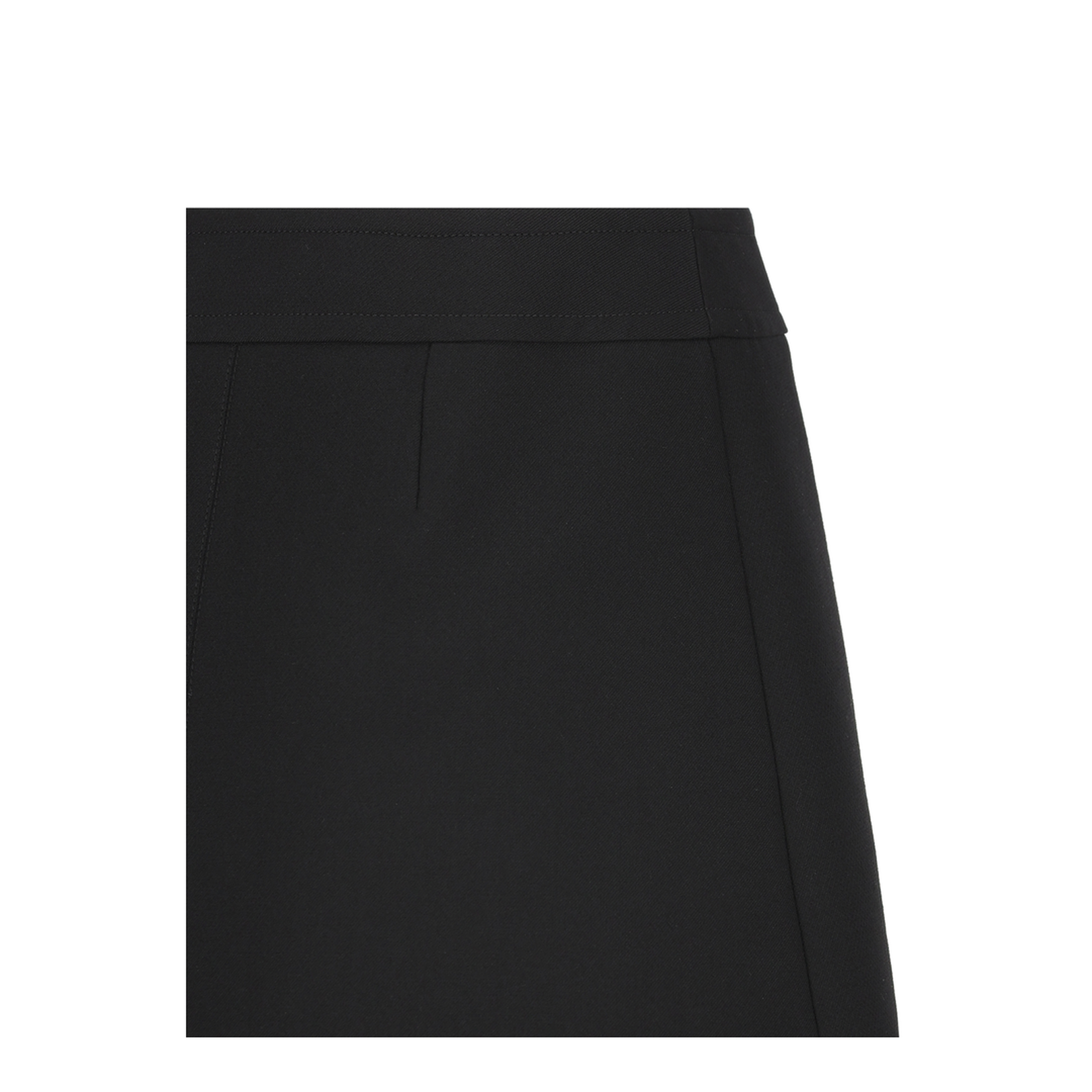 Trapeze Mini Skirt in Gauffered Double Wool - Image 3