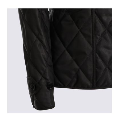 Quilted Jacket In Black - Image 8
