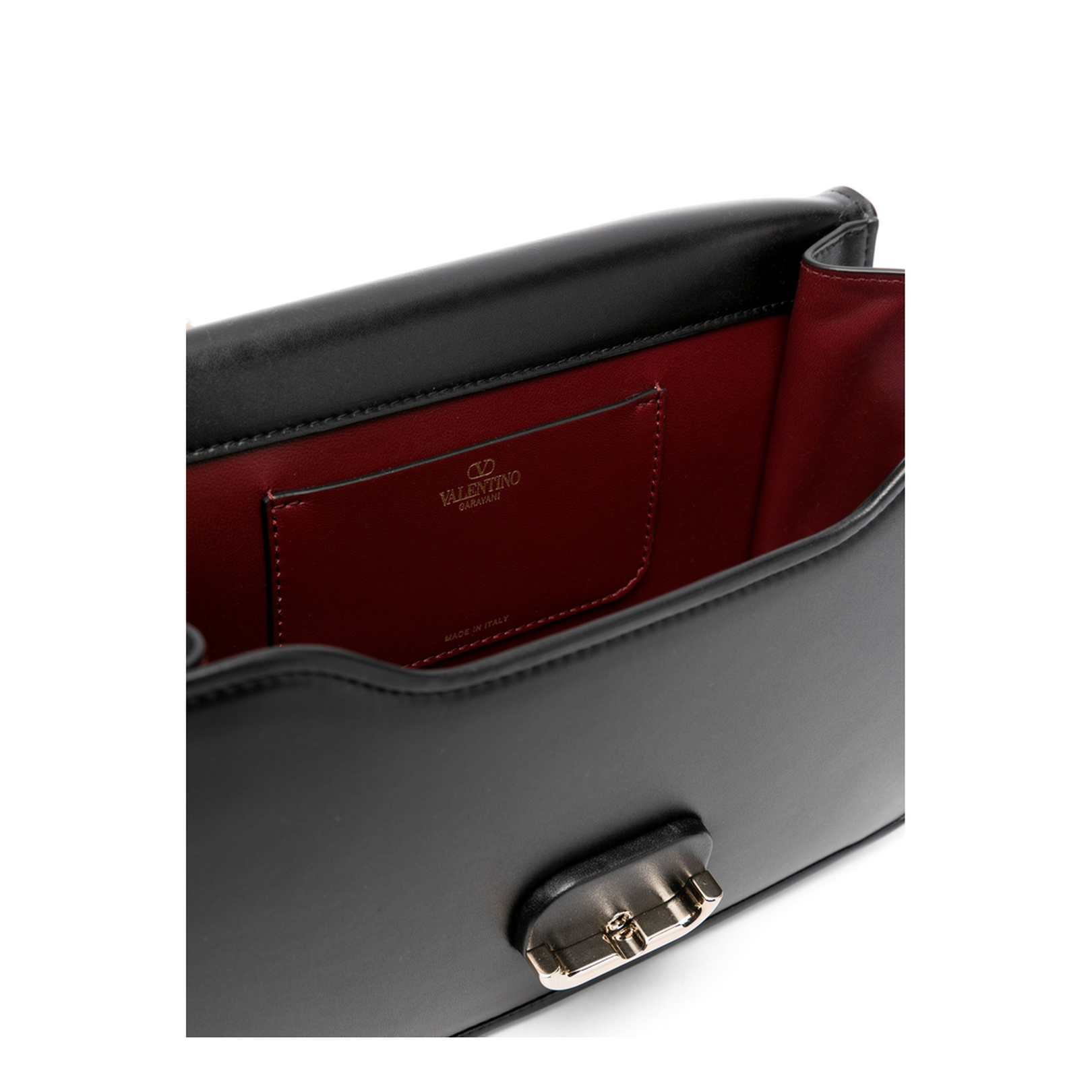 Garavani Black Leather Vlogo Shoulder Bag - Image 4