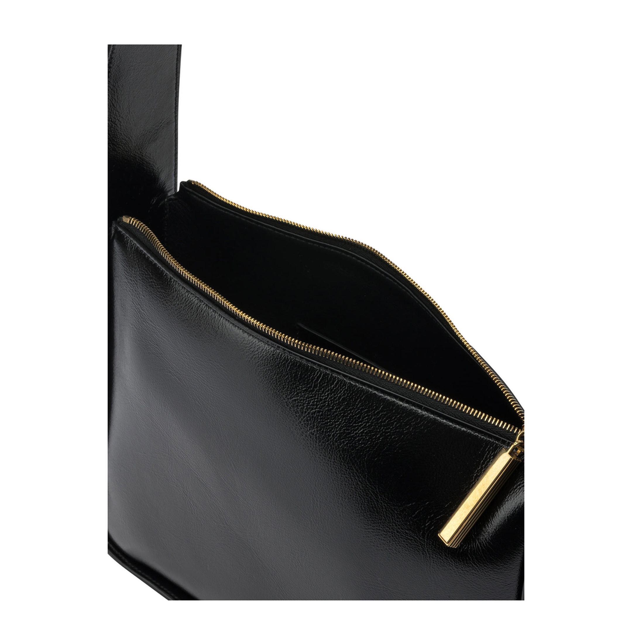 Lori Squared Calfskin Shoulder Bag - Black - Image 5