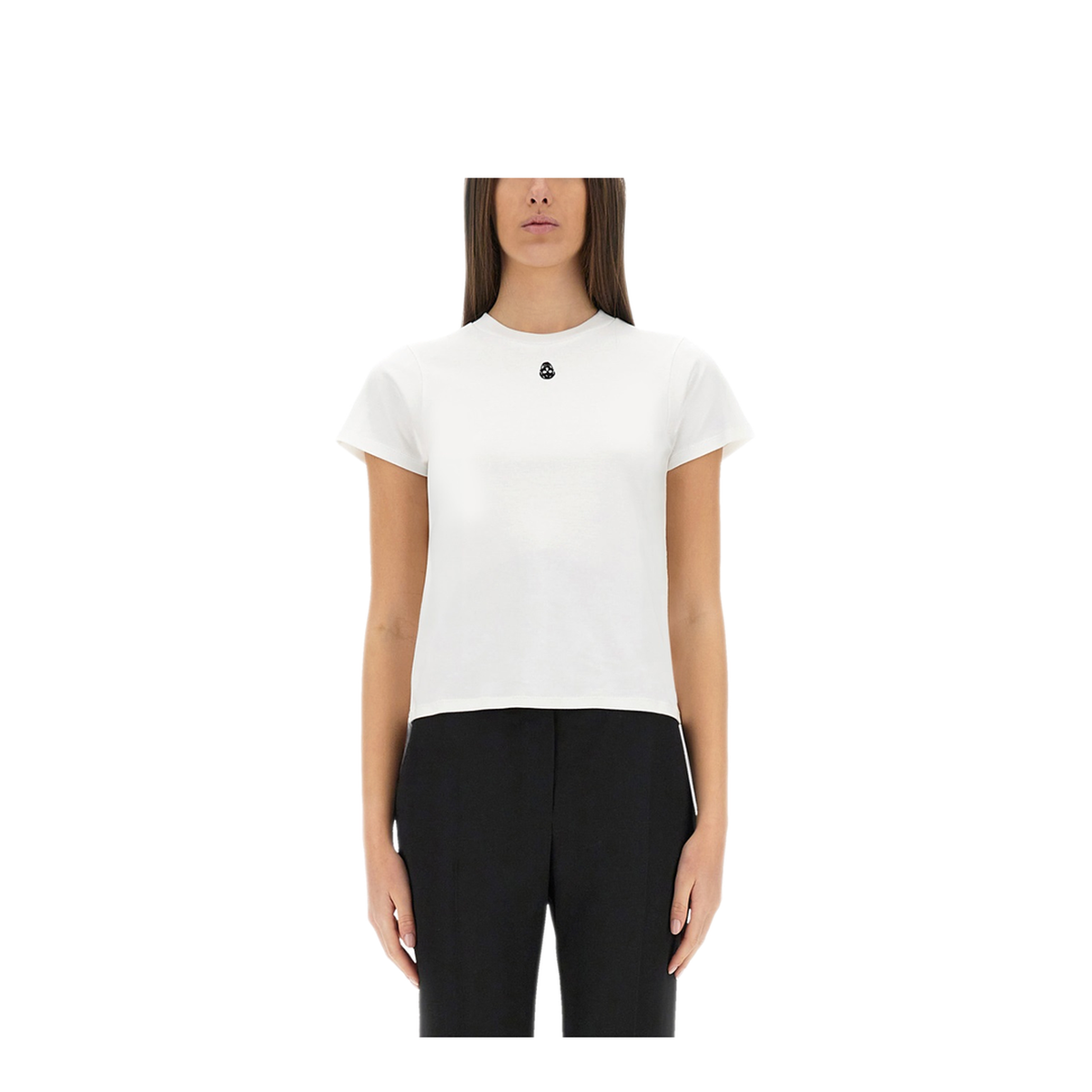 T-Shirt with Embellished Skull - Image 1