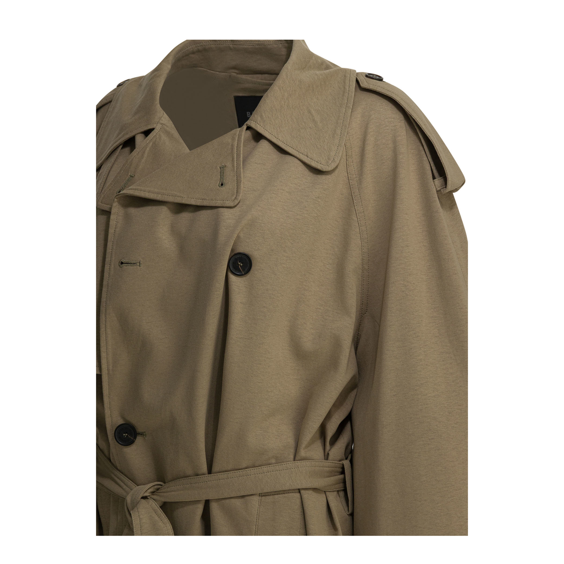 Cropped Light Trench in Explorer Beige - Image 4