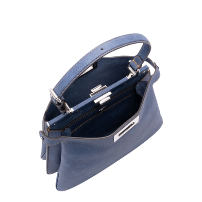 Peekaboo Soft Medium Cuoio Romano Leather Blue - Image 4