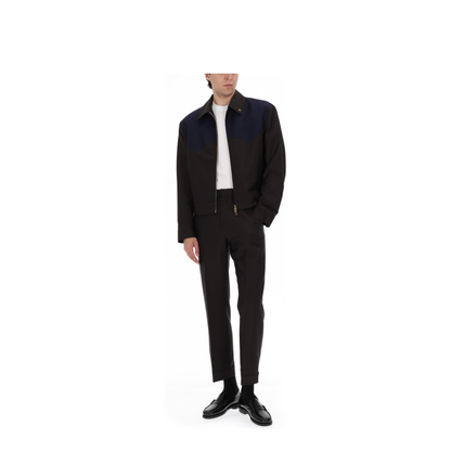 Men's Zipped Jacket Brown - Image 2