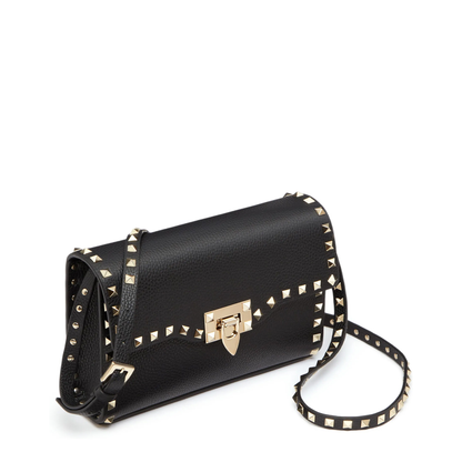 Rockstud Small Garnet Calfskin Crossbody Bag - Image 5
