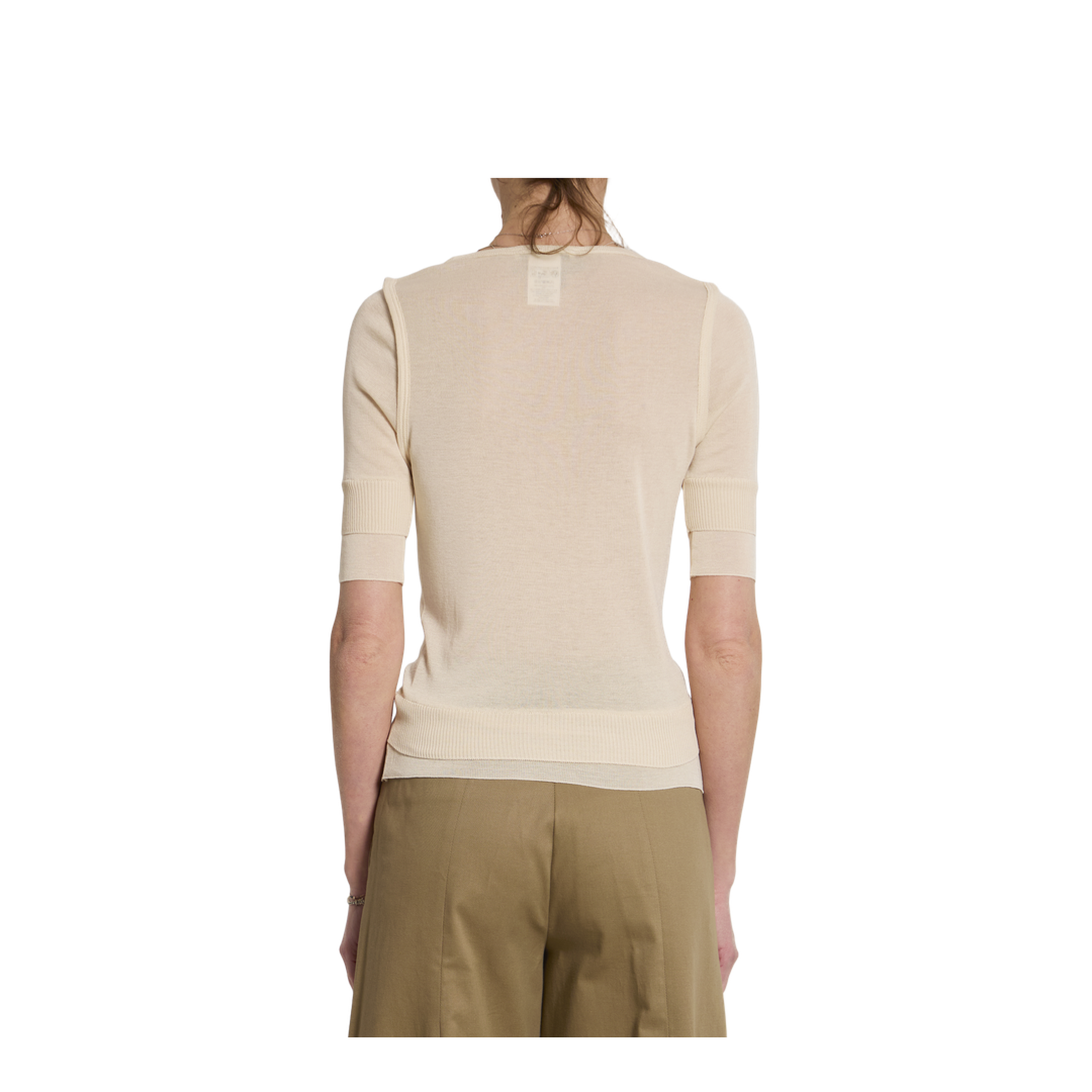 Trompe L'Oeil Viscose And Silk Top - Image 4