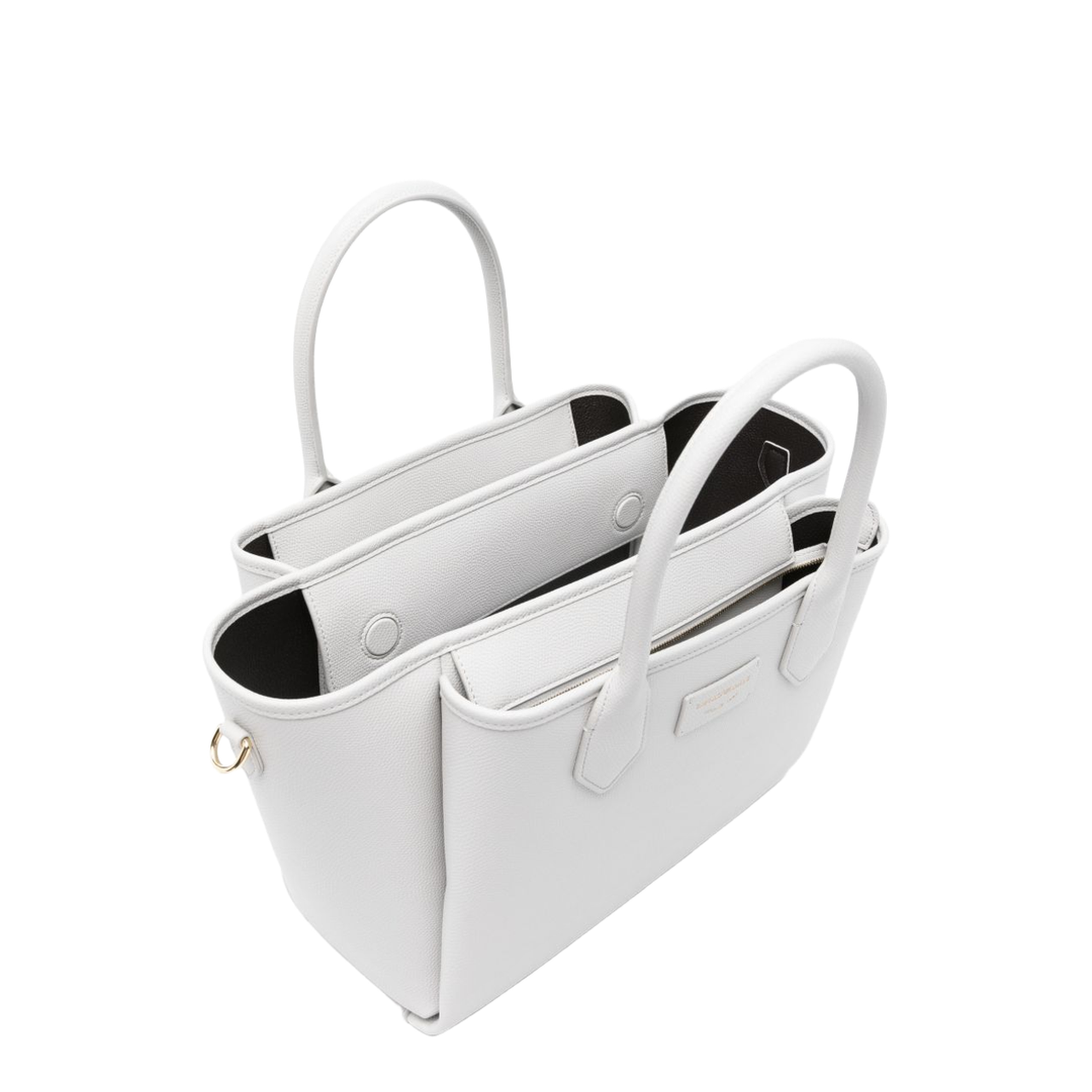 Medium Palmellato Finish Shopper Tote - Light Grey - Image 4