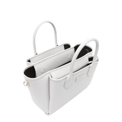 Medium Palmellato Finish Shopper Tote - Light Grey - Image 4