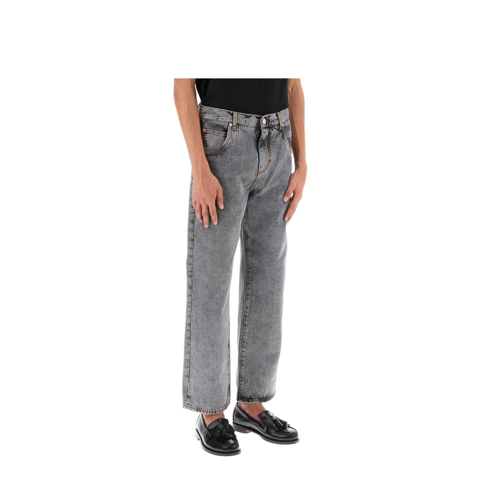 5-Pocket Straight-Leg Jeans - Image 1