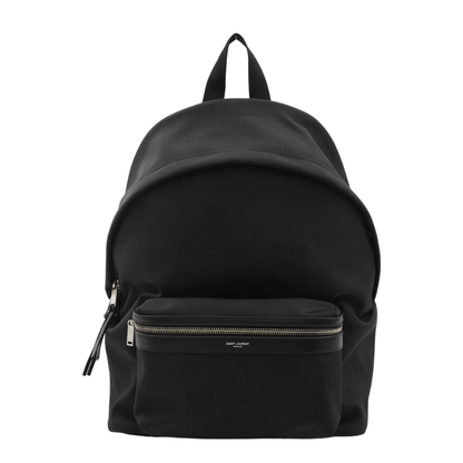 City Canvas, Nylon And Leather Backpack - Black - Image 1