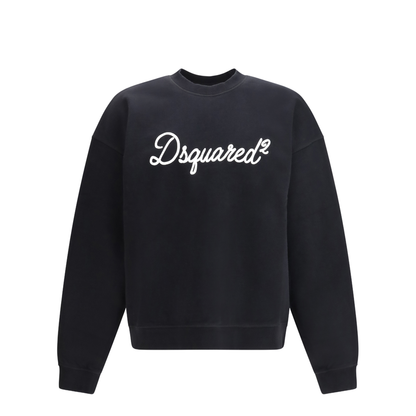 Cotton Crewneck Sweatshirt with Logo - Image 1