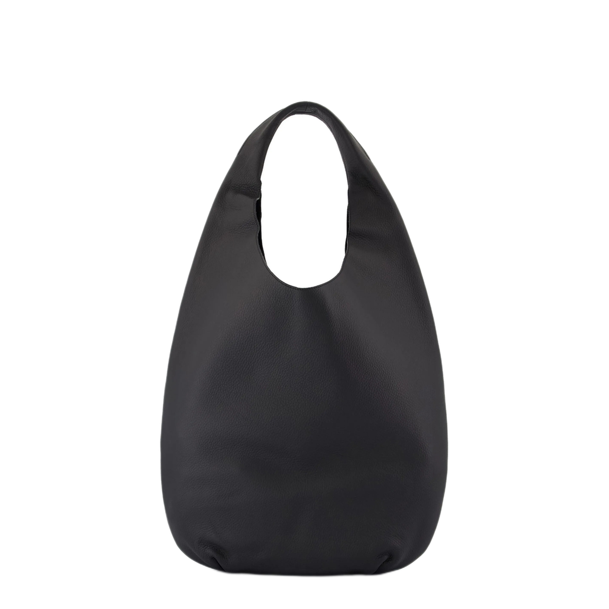 Le Neige Cowhide Leather Tote Bag - Noir - Image 2