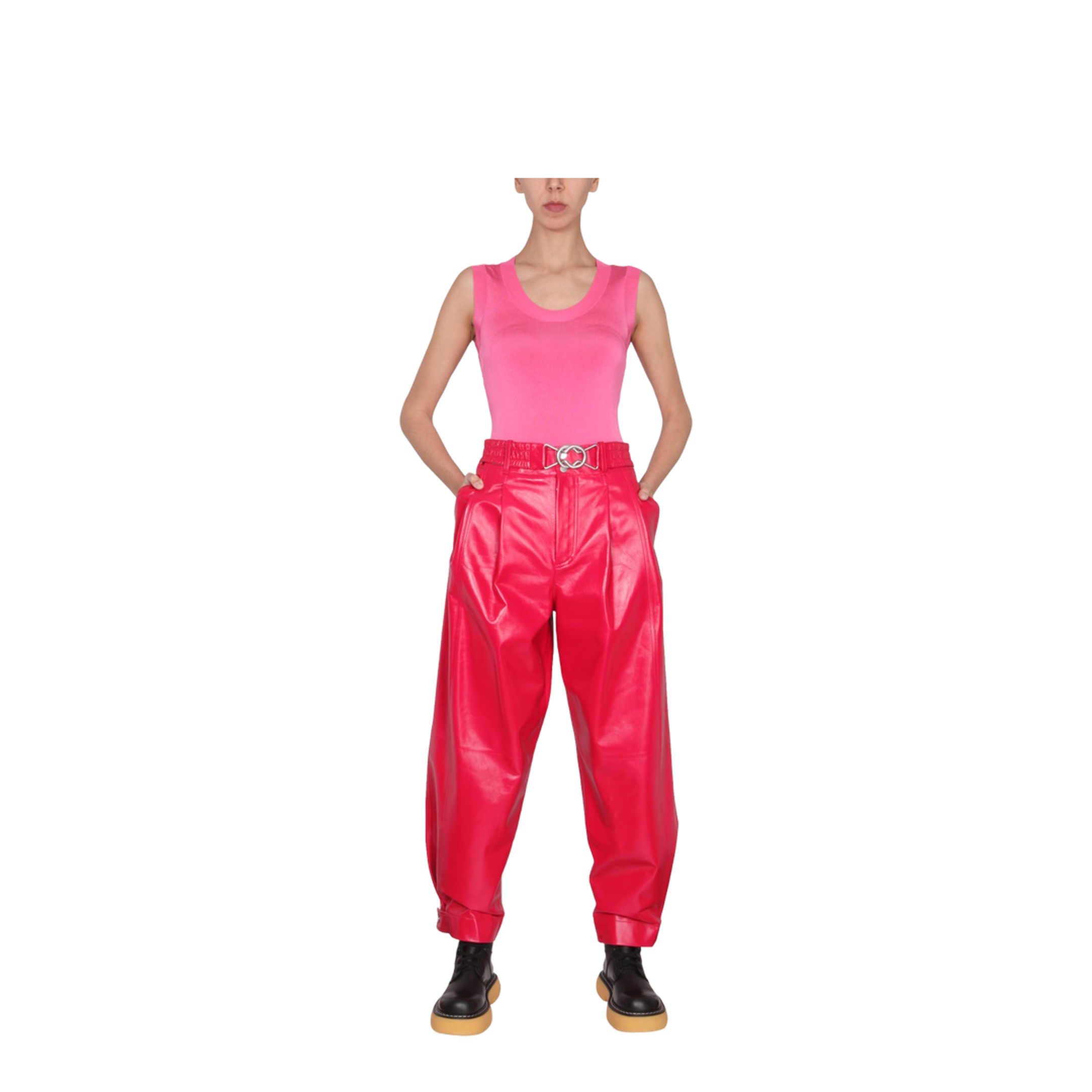 Cropped Leather Pants - Image 2