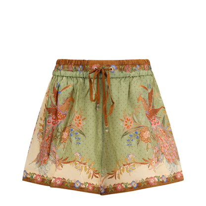 Indra Relaxed Silk Drawstring Shorts - Image 1