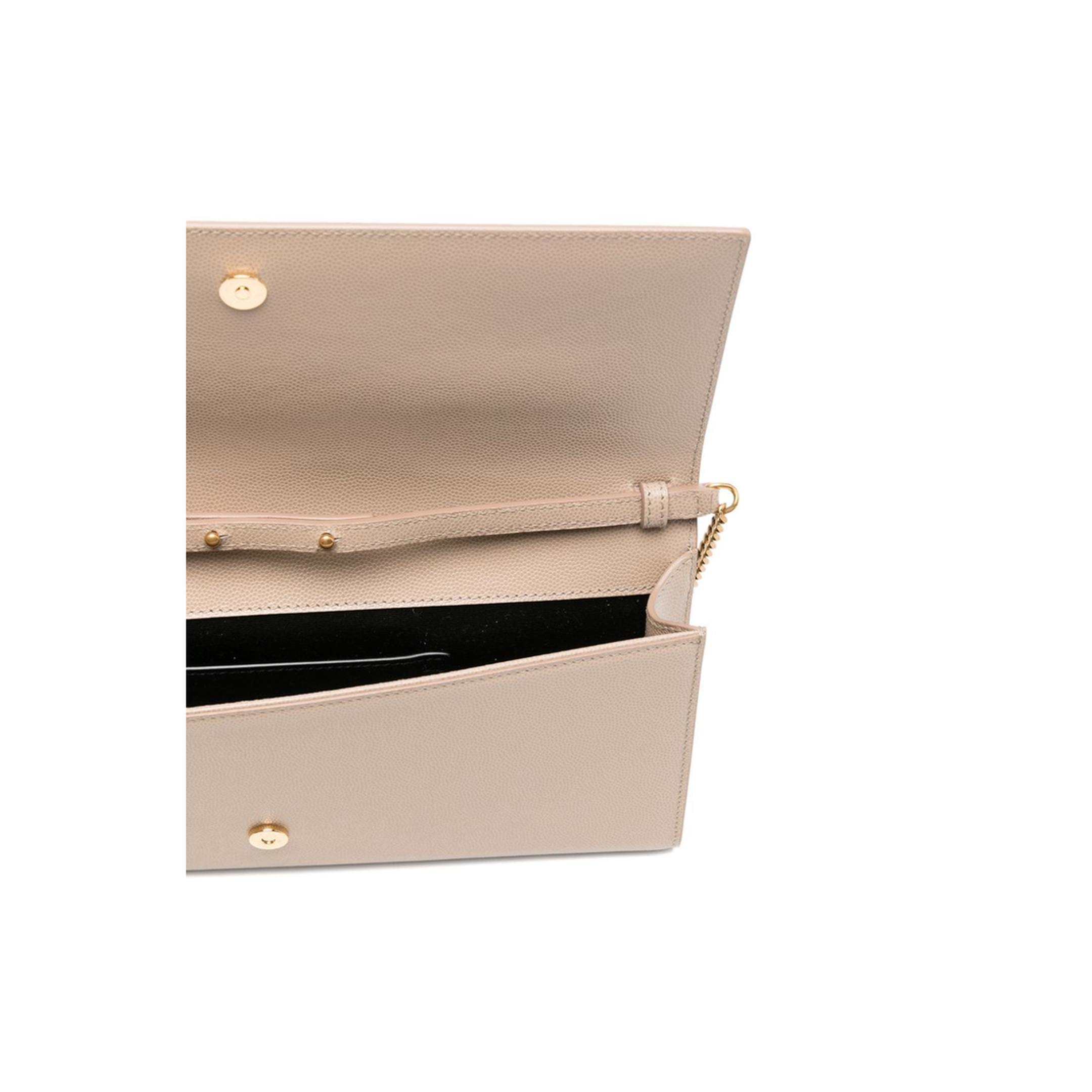 Kate Calf Leather Clutch - Dark Beige (Beige) - Image 4