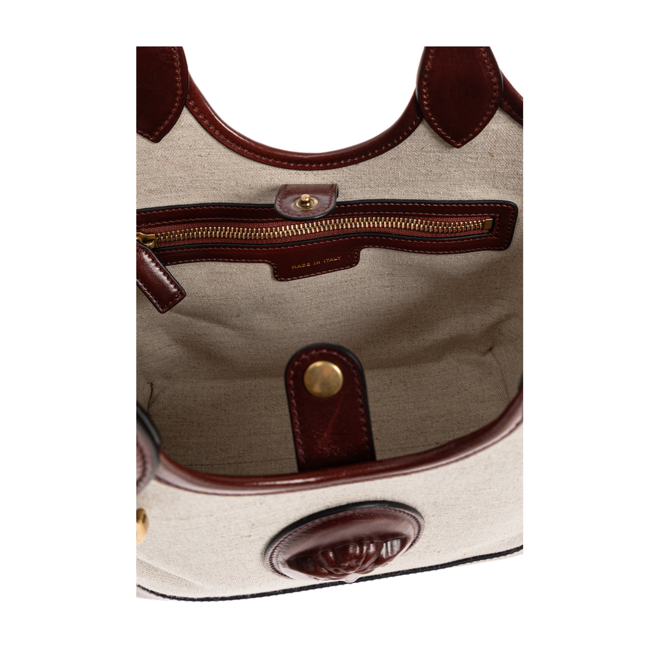 Rivière Canvas Tote - Brown/Beige - Image 5